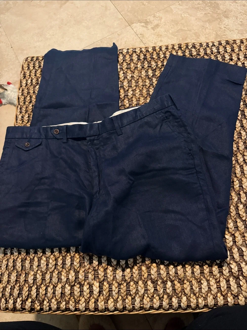 POLO RALPH LAUREN Preston Fit Linen Slacks Pants Size 40 X 30